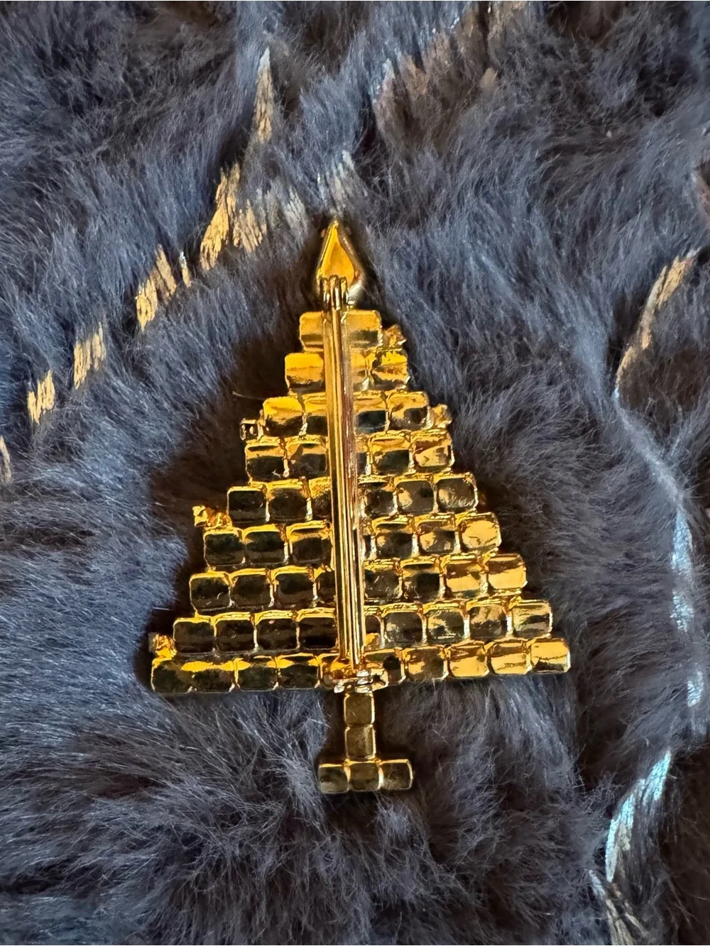 Christa’s‎ Tree Brooch Vintage Gold Tone Multicolor Rhinestones Elegant Jewelry